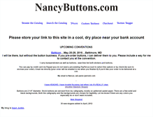 Tablet Screenshot of nancybuttons.com